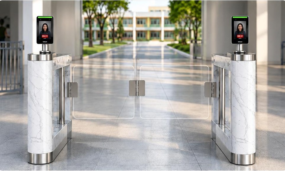 Cổng kiểm soát Swing Gate tại trường học